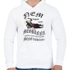 PRINTFASHION tetovált.b - Férfi kapucnis pulóver - Fehér férfi pulóver, kardigán