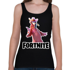 PRINTFASHION Tex Flamingo - fortnite - Női atléta - Fekete női trikó