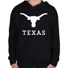 PRINTFASHION Texas  - Gyerek kapucnis pulóver - Fekete gyerek pulóver, kardigán