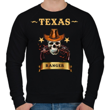 PRINTFASHION TEXAS RANGER SKULL - Férfi pulóver - Fekete férfi pulóver, kardigán