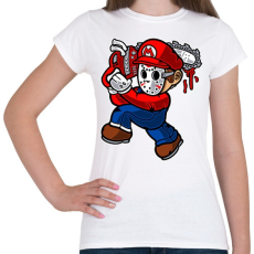 PRINTFASHION Texasi Marió - Női póló - Fehér