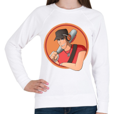PRINTFASHION TF2 - Scout - Női pulóver - Fehér