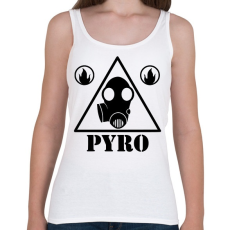 PRINTFASHION TF 2- Pyro - Női atléta - Fehér