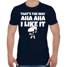 PRINTFASHION That's the way I like it - Férfi póló - Sötétkék