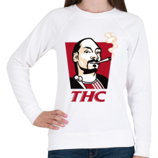 PRINTFASHION THC- Snoop - Női pulóver - Fehér