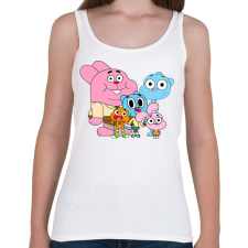 PRINTFASHION The Amazing World of Gumball - Női atléta - Fehér női trikó