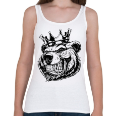 PRINTFASHION The bearking - Női atléta - Fehér