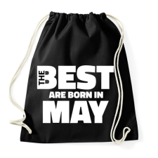 PRINTFASHION The Best are born in may - Sportzsák, Tornazsák - Fekete tornazsák