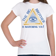 PRINTFASHION The big brother is watching you! - Női póló - Fehér