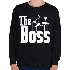PRINTFASHION The Boss - Gyerek pulóver - Fekete