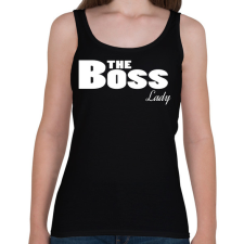 PRINTFASHION The BOSS  - Női atléta - Fekete női trikó