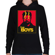 PRINTFASHION The boys - Butcher - Női kapucnis pulóver - Fekete