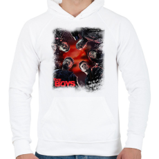 PRINTFASHION The Boys - Férfi kapucnis pulóver - Fehér