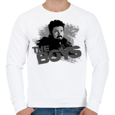 PRINTFASHION The Boys - Férfi pulóver - Fehér férfi pulóver, kardigán