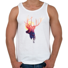 PRINTFASHION The burning sun - Férfi atléta - Fehér atléta, trikó