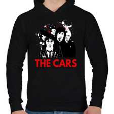 PRINTFASHION THE CARS BAND - Férfi kapucnis pulóver - Fekete férfi pulóver, kardigán