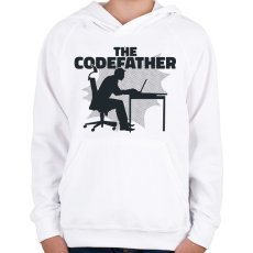 PRINTFASHION The Codefather - Gyerek kapucnis pulóver - Fehér