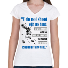 PRINTFASHION THE DARK TOWER2 - Női V-nyakú póló - Fehér