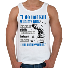 PRINTFASHION THE DARK TOWER3 - Férfi atléta - Fehér atléta, trikó