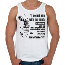 PRINTFASHION THE DARK TOWER- Gunlisher  - Férfi atléta - Fehér atléta, trikó