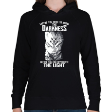 PRINTFASHION The darkness - Női kapucnis pulóver - Fekete