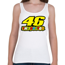 PRINTFASHION The Doctor 46 - Női atléta - Fehér női trikó