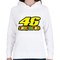 PRINTFASHION The Doctor 46 - Női kapucnis pulóver - Fehér