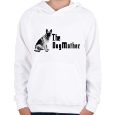 PRINTFASHION the dogmother - Gyerek kapucnis pulóver - Fehér gyerek pulóver, kardigán
