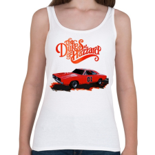 PRINTFASHION The Dukes of Hazzard - Női atléta - Fehér női trikó