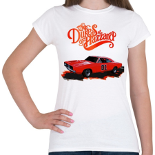 PRINTFASHION The Dukes of Hazzard - Női póló - Fehér női póló
