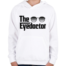 PRINTFASHION The Eyedoctor - Gyerek kapucnis pulóver - Fehér