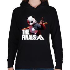 PRINTFASHION The Finals - Panda skin - Női kapucnis pulóver - Fekete női pulóver, kardigán