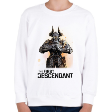 PRINTFASHION The First Descendant Ajax  - Gyerek pulóver - Fehér gyerek pulóver, kardigán