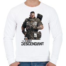 PRINTFASHION The First Descendant Esiemo - Férfi pulóver - Fehér férfi pulóver, kardigán