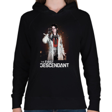 PRINTFASHION The First Descendant Gley  - Női kapucnis pulóver - Fekete női pulóver, kardigán