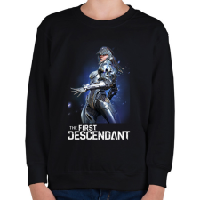 PRINTFASHION The First Descendant Sharen - Gyerek pulóver - Fekete gyerek pulóver, kardigán