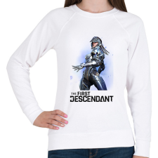 PRINTFASHION The First Descendant Sharen - Női pulóver - Fehér női pulóver, kardigán