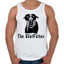 PRINTFASHION the goatfather - Férfi atléta - Fehér atléta, trikó