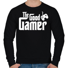 PRINTFASHION The Good Gamer - Férfi pulóver - Fekete