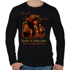 PRINTFASHION the good,the bad,the ugly 2 - Férfi hosszú ujjú póló - Fekete férfi póló