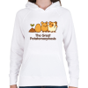 PRINTFASHION The Great Potatomorphosis - Női kapucnis pulóver - Fehér