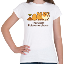 PRINTFASHION The Great Potatomorphosis - Női póló - Fehér női póló