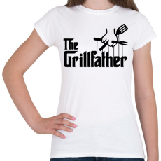 PRINTFASHION The grillfather - black - Női póló - Fehér