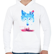 PRINTFASHION The guardian - Férfi kapucnis pulóver - Fehér férfi pulóver, kardigán