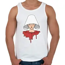 PRINTFASHION The Handmaid's Tale - Férfi atléta - Fehér atléta, trikó