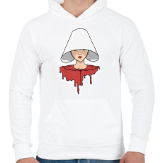 PRINTFASHION The Handmaid's Tale - Férfi kapucnis pulóver - Fehér
