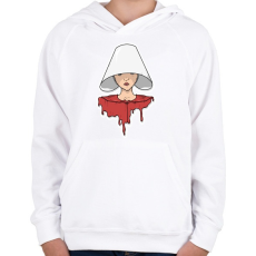 PRINTFASHION The Handmaid's Tale - Gyerek kapucnis pulóver - Fehér