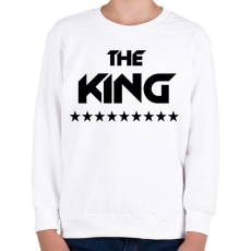 PRINTFASHION The King - Gyerek pulóver - Fehér