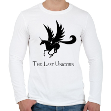 PRINTFASHION the last unicorn - Férfi hosszú ujjú póló - Fehér férfi póló