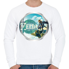 PRINTFASHION The Legend of Zelda: Tears of the Kingdom - Férfi pulóver - Fehér férfi pulóver, kardigán